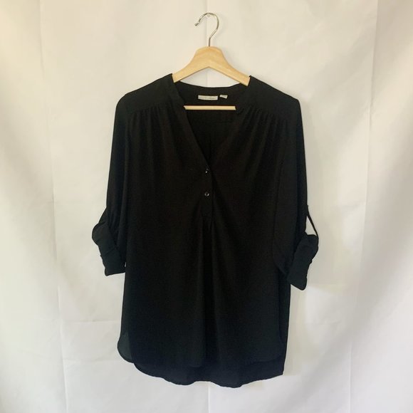 Halogen Black Oversized Blouse Size Small - Picture 2 of 6